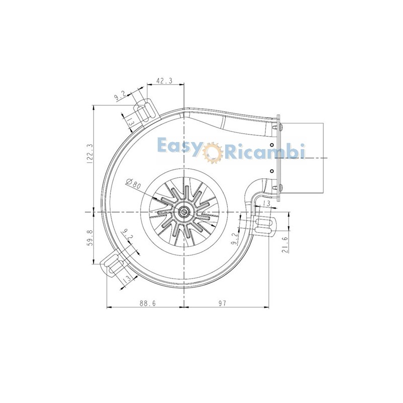 Sensore Ad Effetto Hall (Encoder) Per Estrattore Di Fumi 14706001 