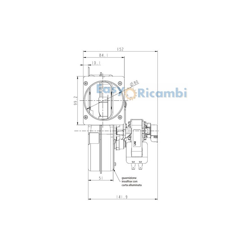 Sensore Ad Effetto Hall (Encoder) Per Estrattore Di Fumi 14706001 